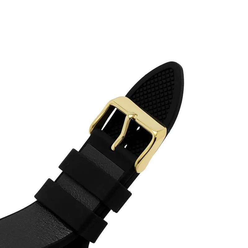 Guess Legend Black Dial Gold Bezel Men’s Watch- GW0500G1